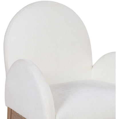 Waldorf Cream Chenille Fabric Dining Chair