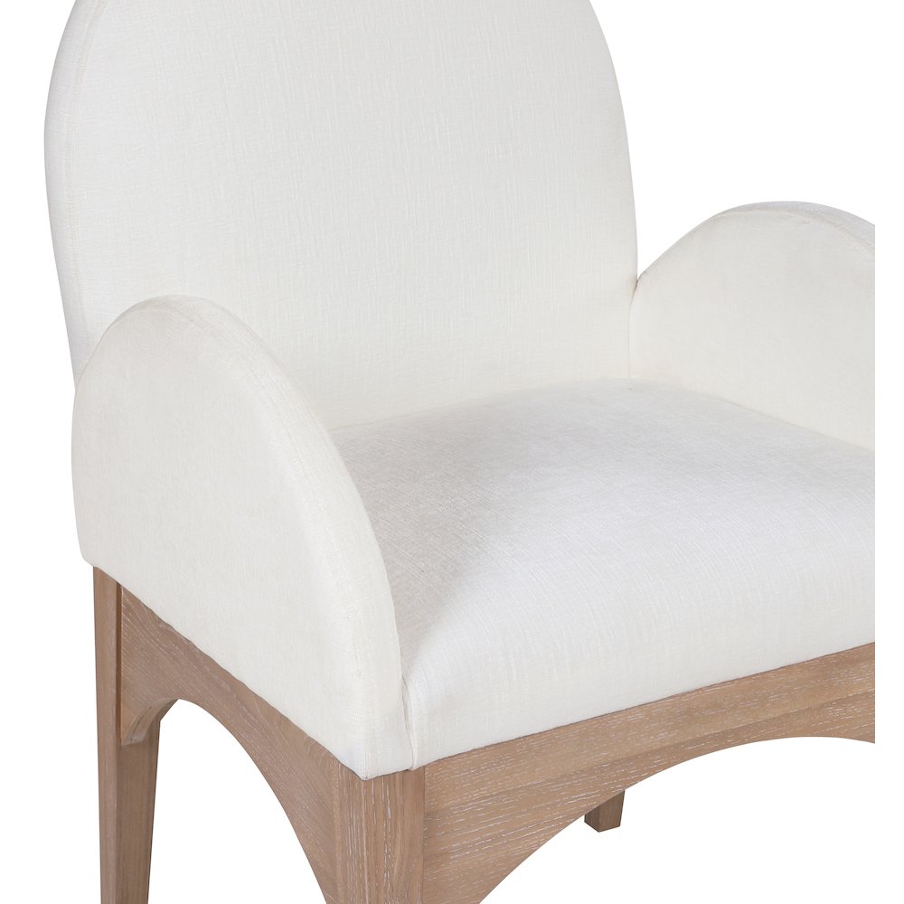 Waldorf Cream Chenille Fabric Dining Chair
