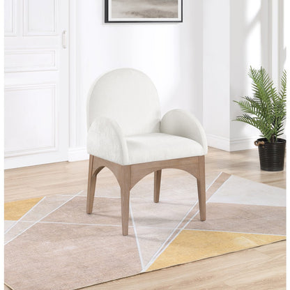 Waldorf Cream Chenille Fabric Dining Chair