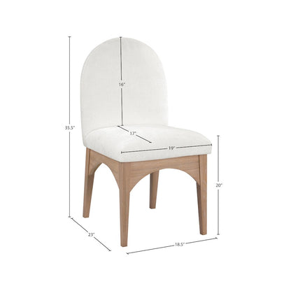 Waldorf Cream Chenille Fabric Dining Chair