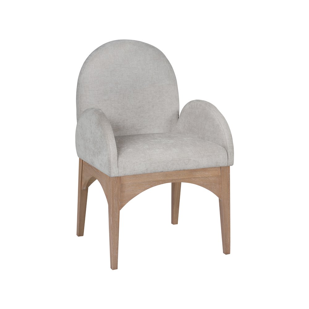 Waldorf Grey Chenille Fabric Dining Chair