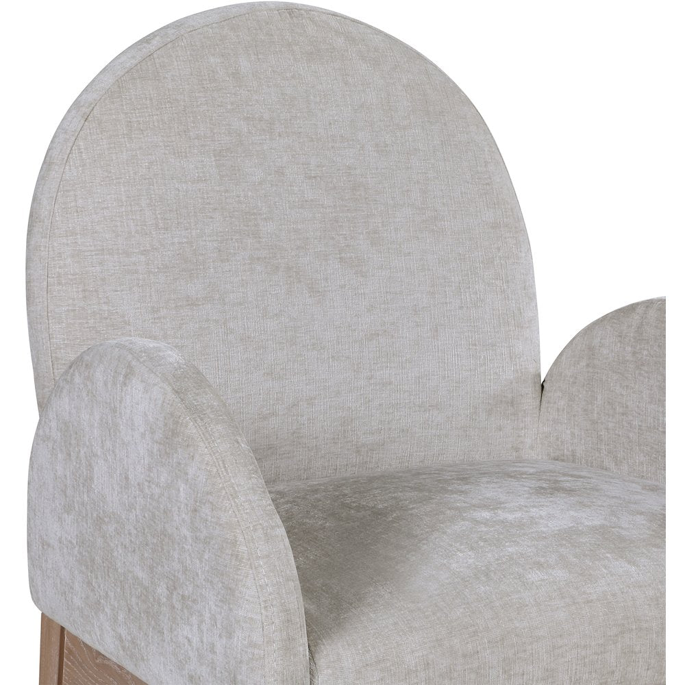 Waldorf Grey Chenille Fabric Dining Chair