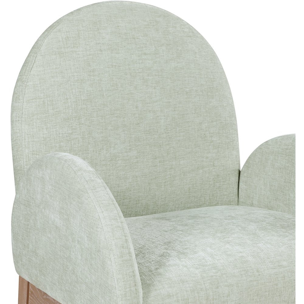 Waldorf Mint Chenille Fabric Dining Chair