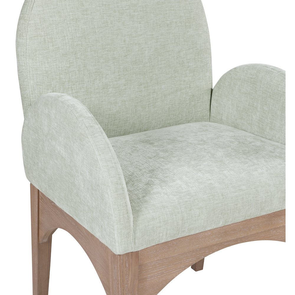 Waldorf Mint Chenille Fabric Dining Chair