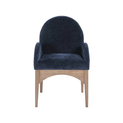 Waldorf Navy Chenille Fabric Dining Chair
