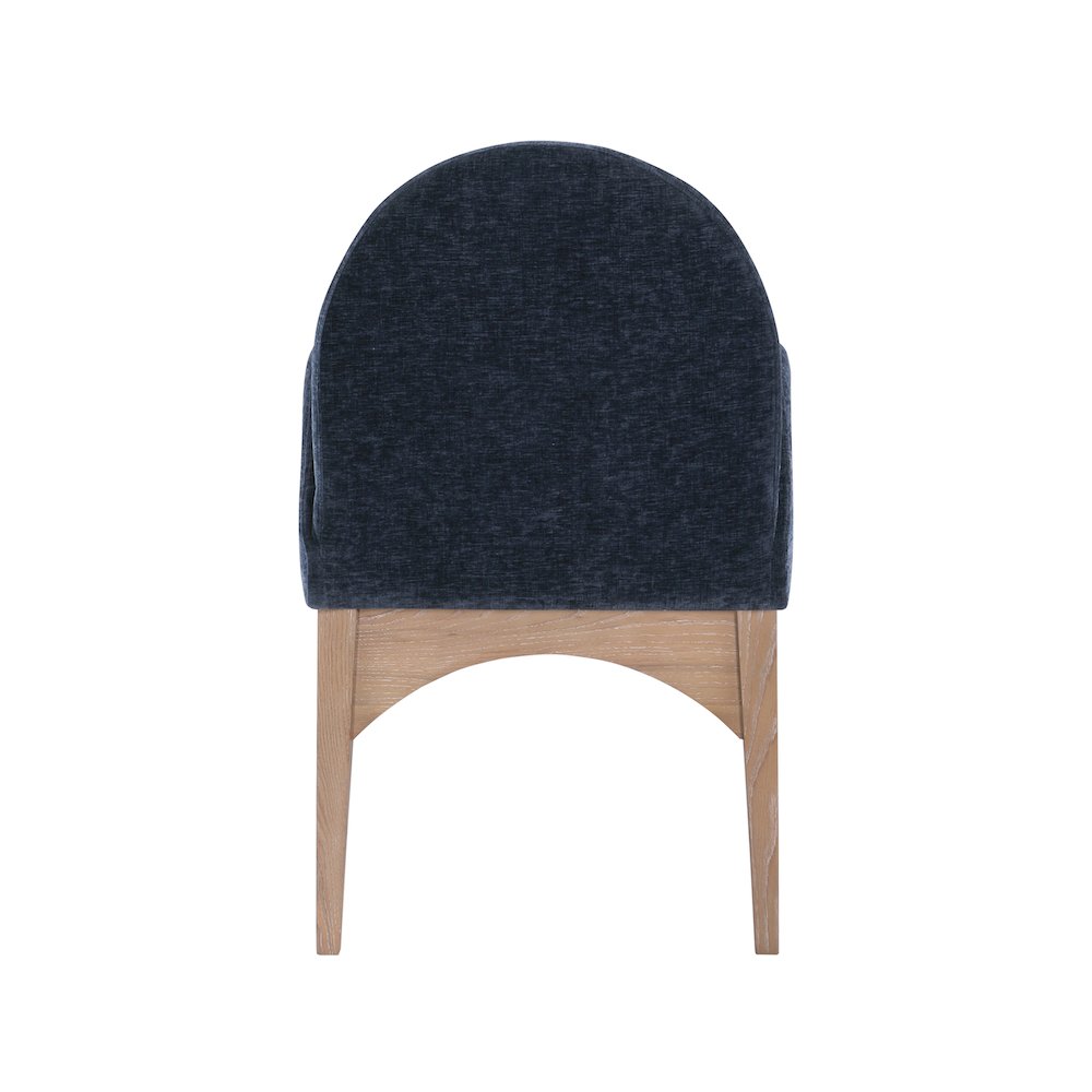 Waldorf Navy Chenille Fabric Dining Chair