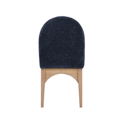 Waldorf Navy Chenille Fabric Dining Chair