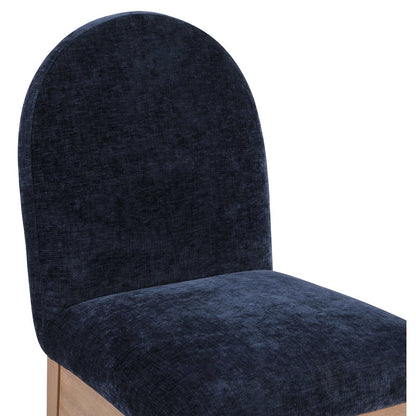 Waldorf Navy Chenille Fabric Dining Chair
