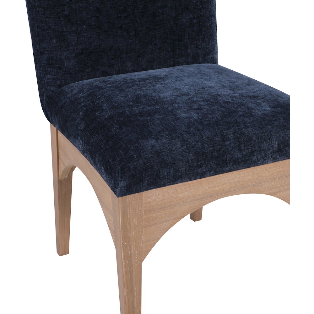 Waldorf Navy Chenille Fabric Dining Chair