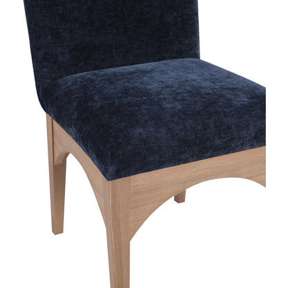 Waldorf Navy Chenille Fabric Dining Chair