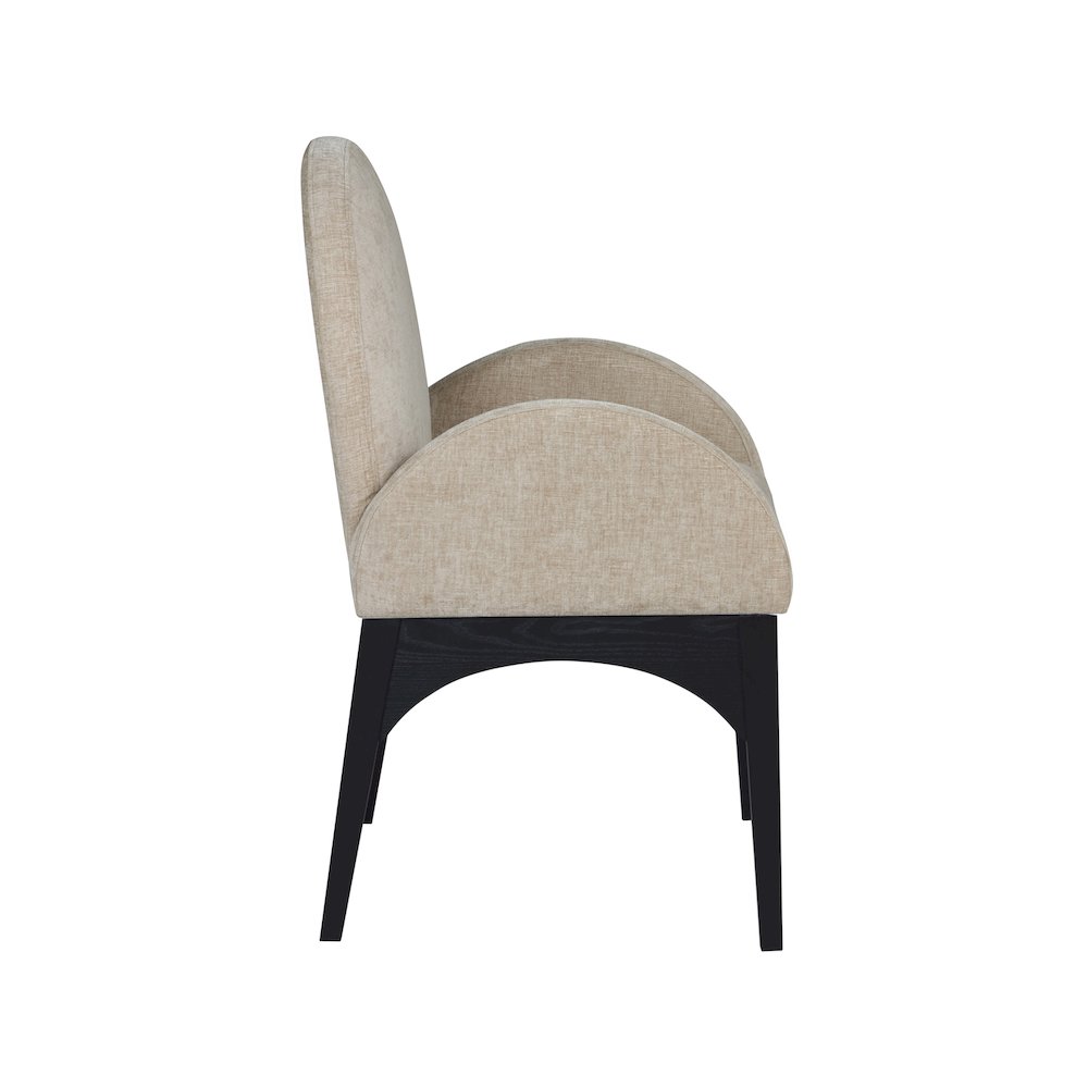 Waldorf Beige Chenille Fabric Dining Chair