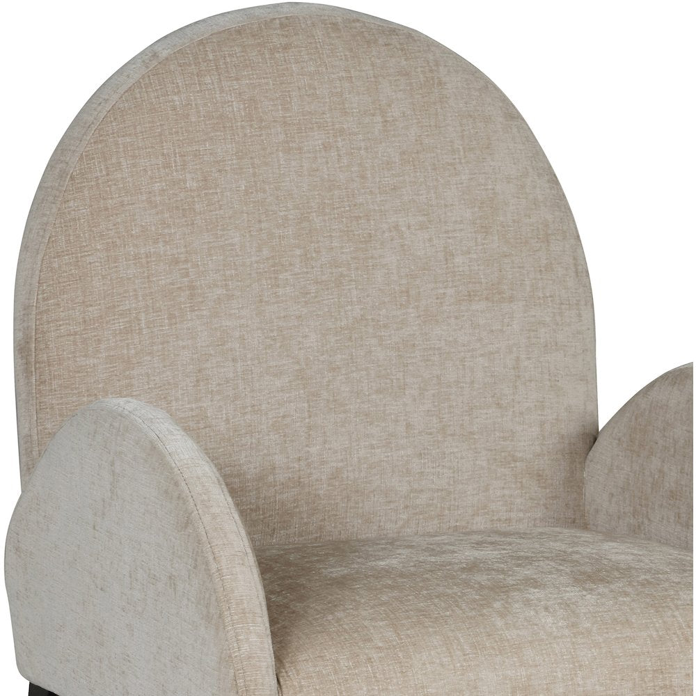 Waldorf Beige Chenille Fabric Dining Chair