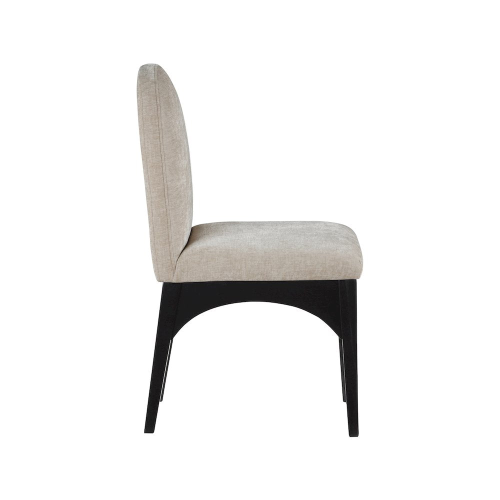 Waldorf Beige Chenille Fabric Dining Chair