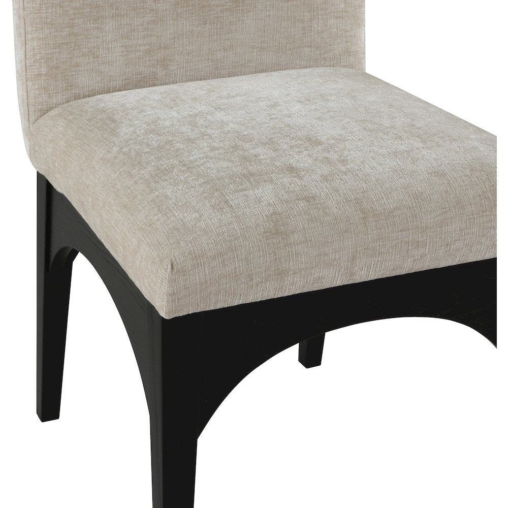 Waldorf Beige Chenille Fabric Dining Chair