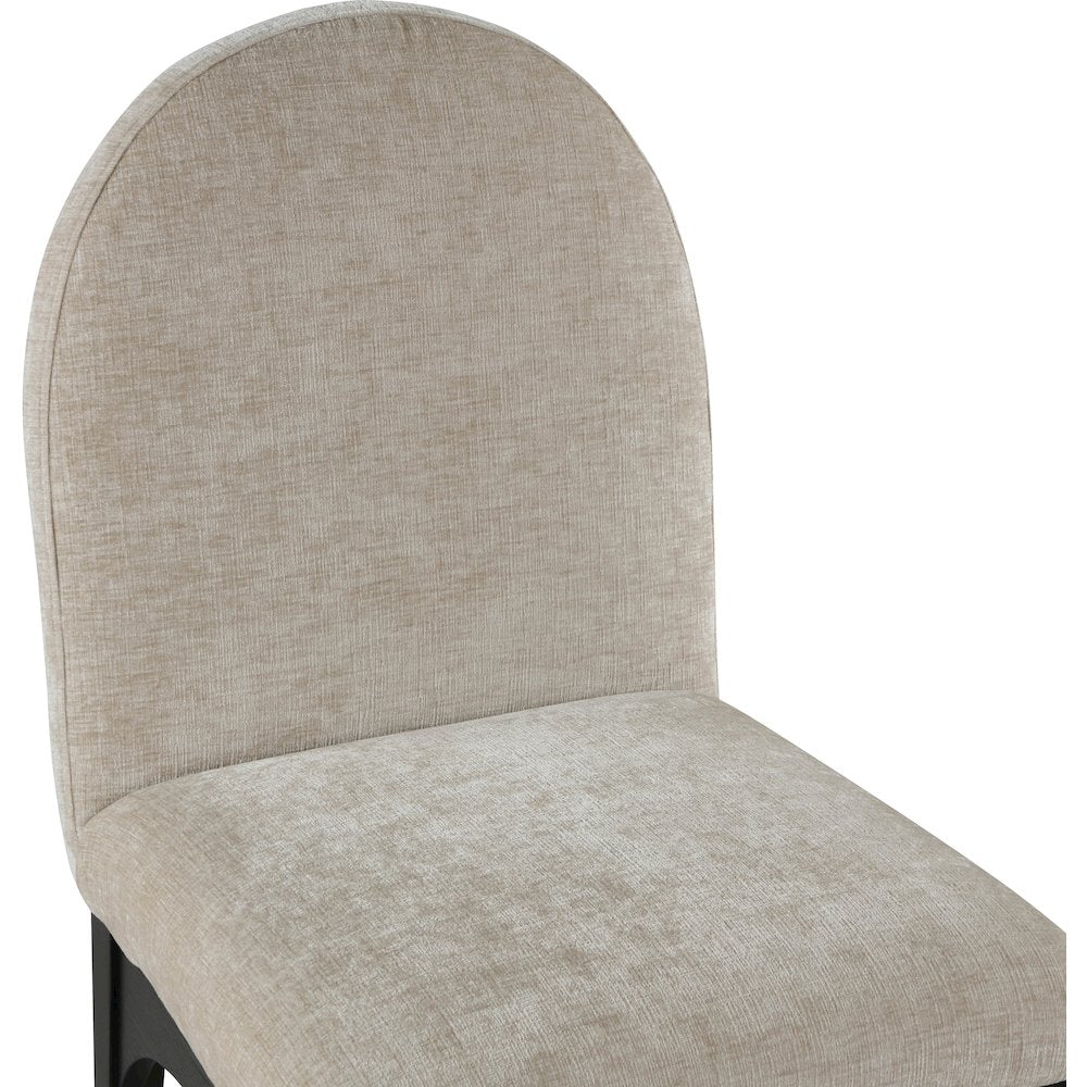 Waldorf Beige Chenille Fabric Dining Chair