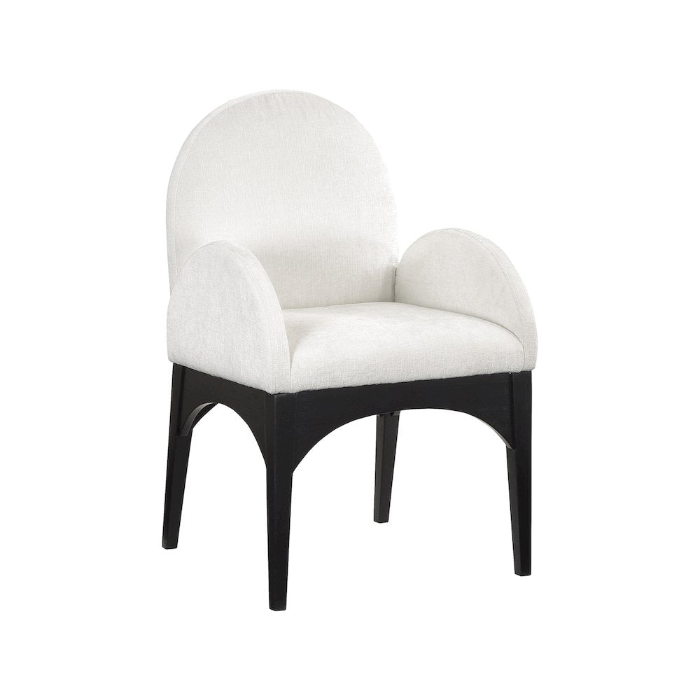 Waldorf Cream Chenille Fabric Dining Chair