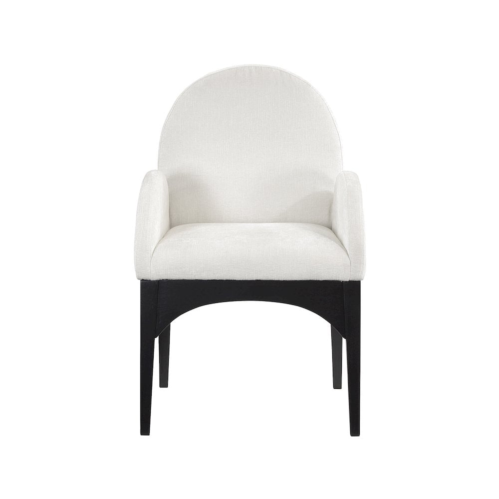 Waldorf Cream Chenille Fabric Dining Chair