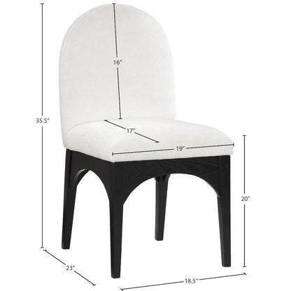 Waldorf Cream Chenille Fabric Dining Chair
