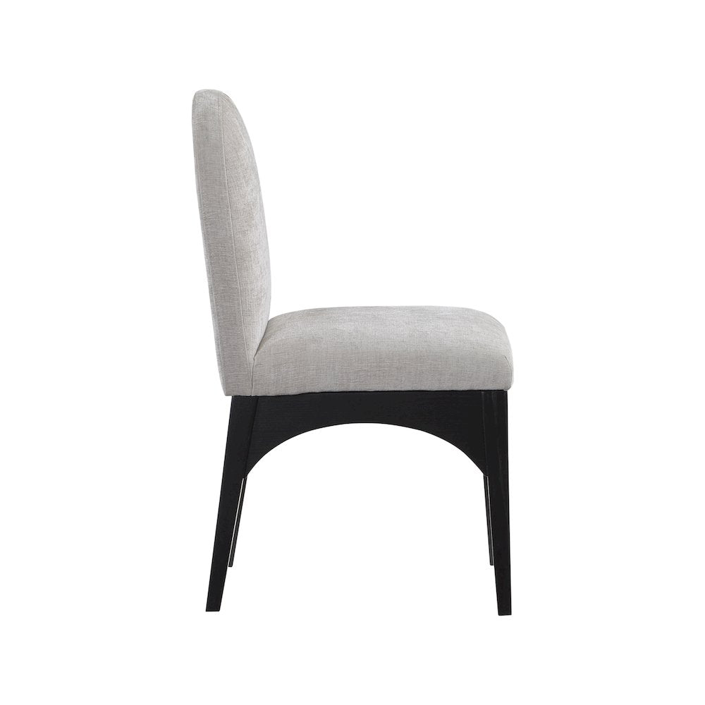 Waldorf Grey Chenille Fabric Dining Chair