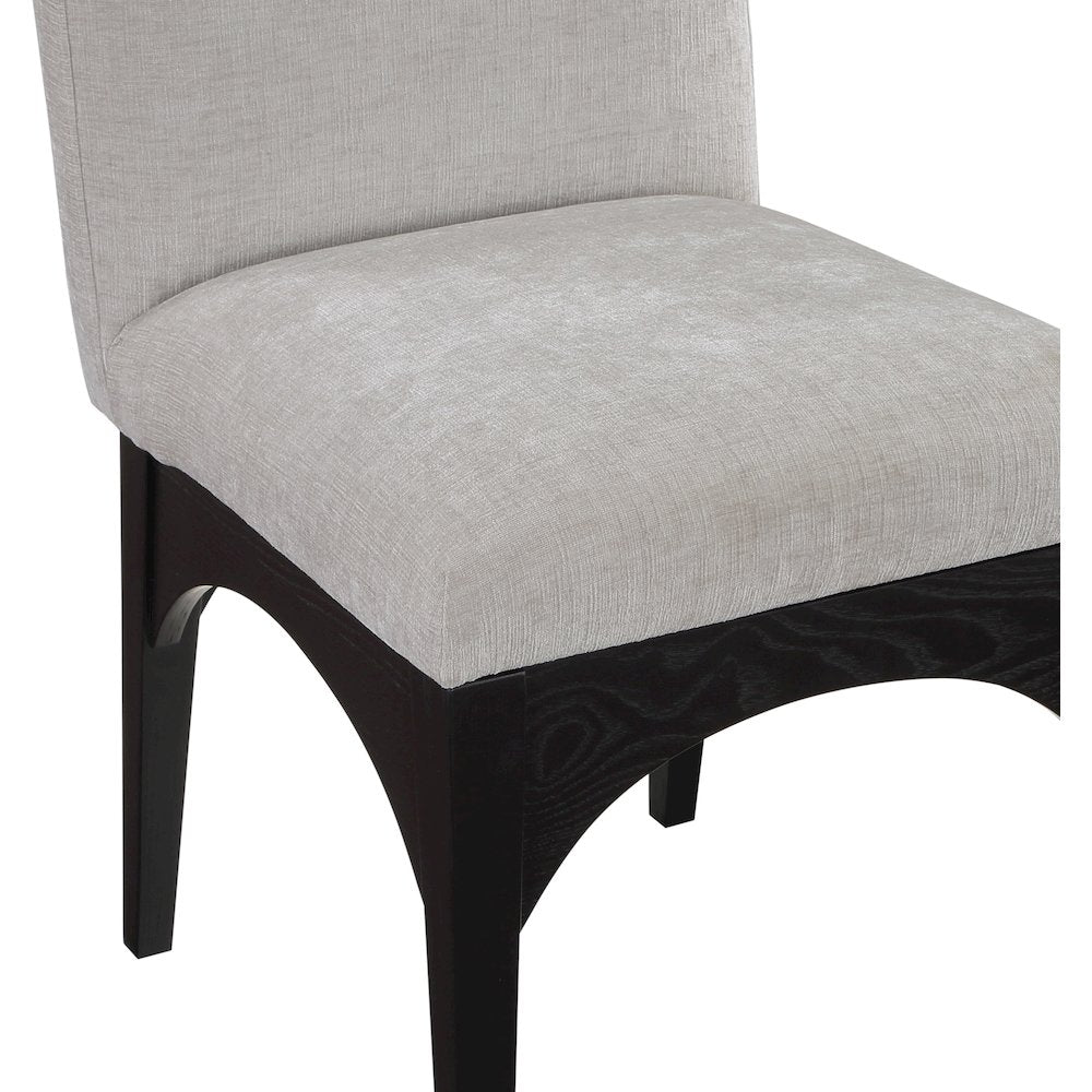 Waldorf Grey Chenille Fabric Dining Chair