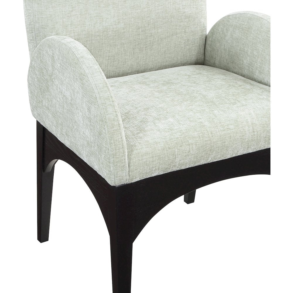 Waldorf Mint Chenille Fabric Dining Chair