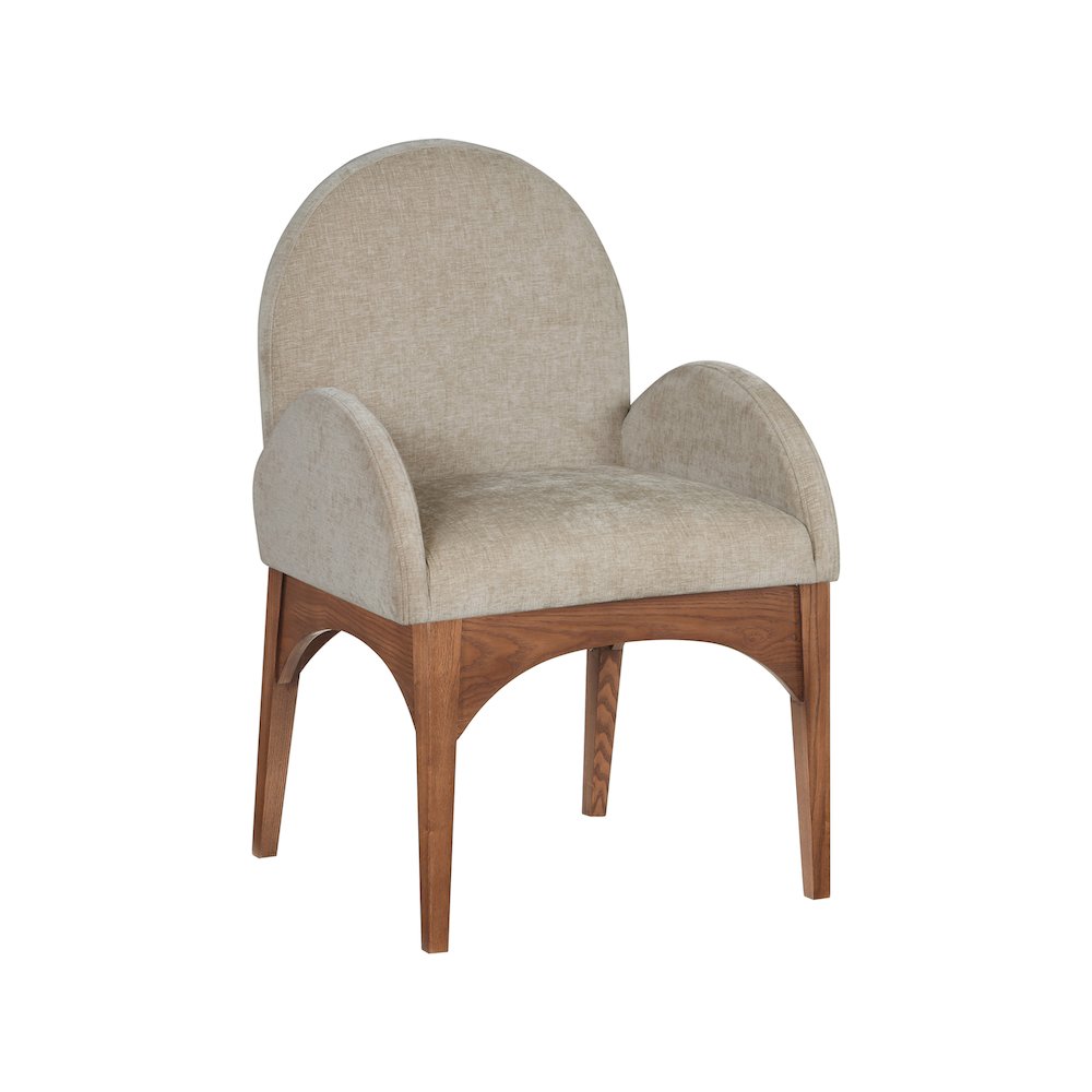 Waldorf Beige Chenille Fabric Dining Chair