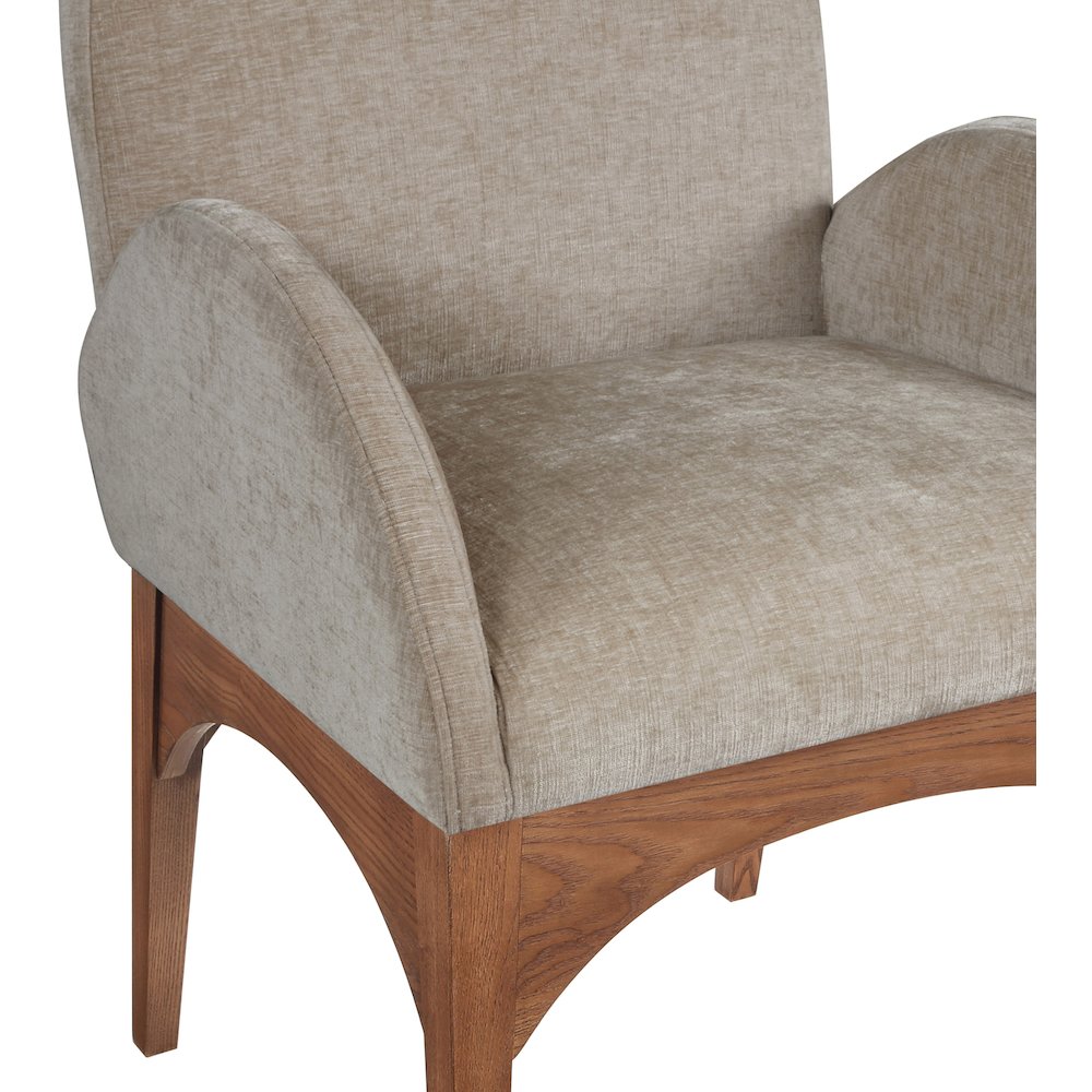 Waldorf Beige Chenille Fabric Dining Chair