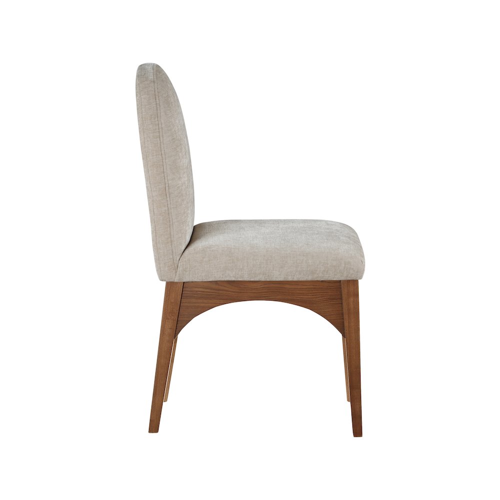 Waldorf Beige Chenille Fabric Dining Chair