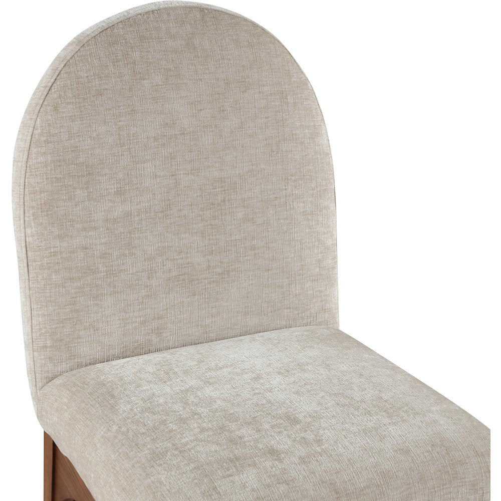 Waldorf Beige Chenille Fabric Dining Chair