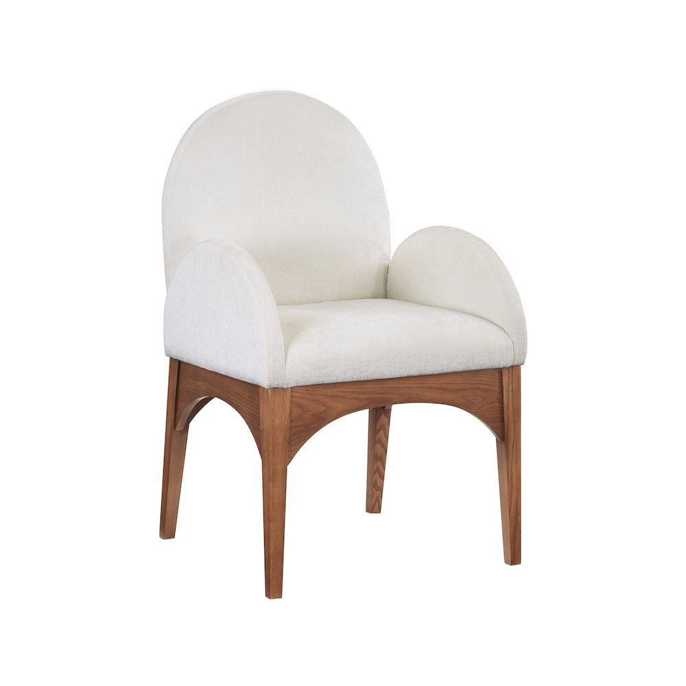 Waldorf Cream Chenille Fabric Dining Chair
