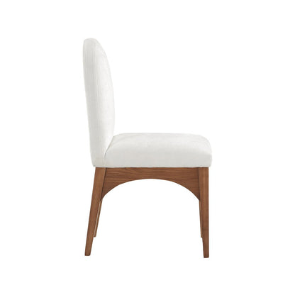 Waldorf Cream Chenille Fabric Dining Chair