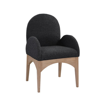Waldorf Black Boucle Fabric Dining Chair