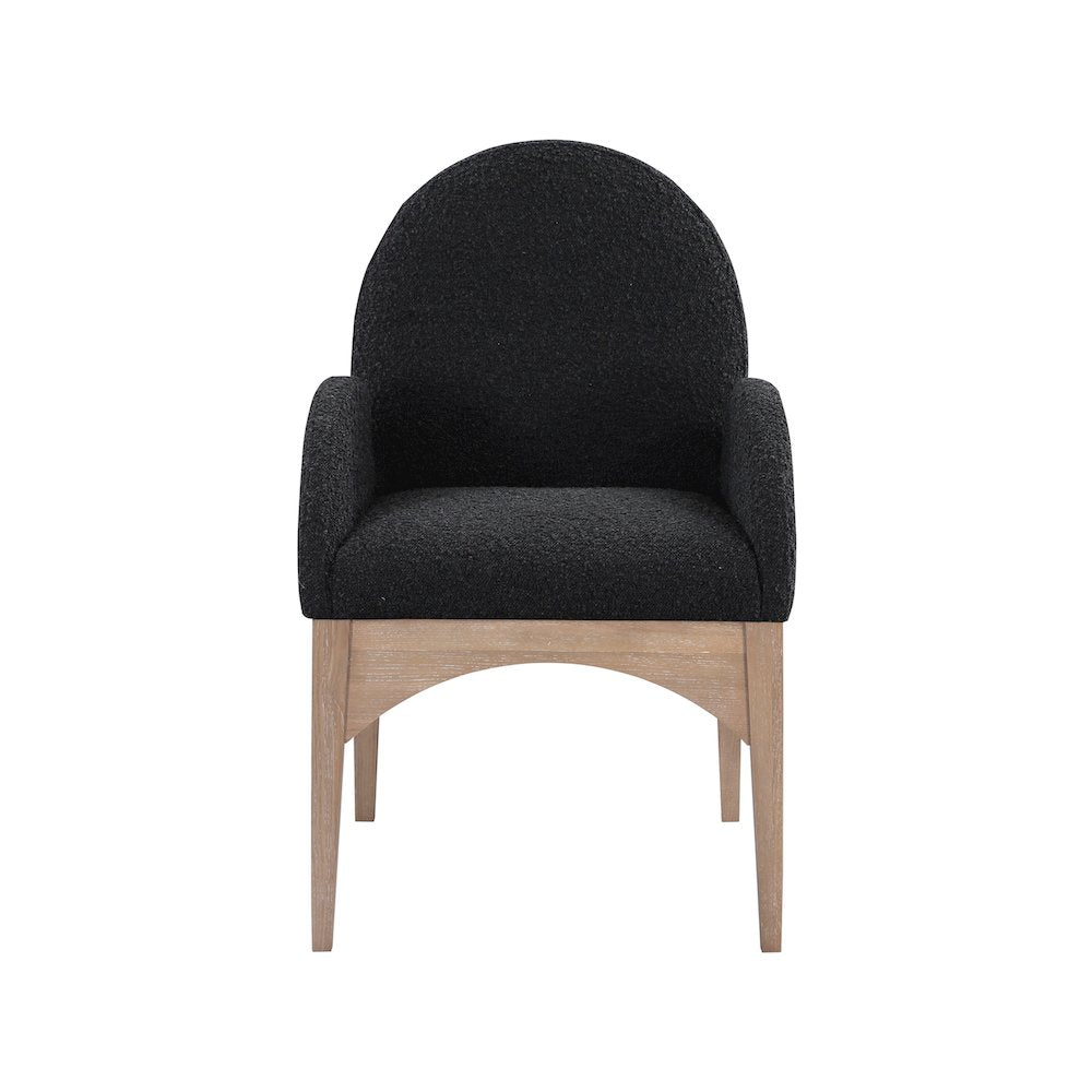 Waldorf Black Boucle Fabric Dining Chair