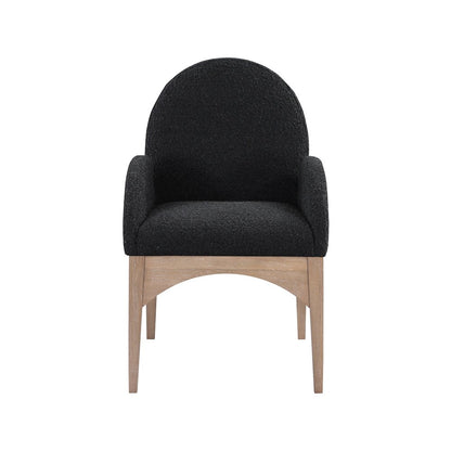 Waldorf Black Boucle Fabric Dining Chair