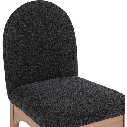 Waldorf Black Boucle Fabric Dining Chair