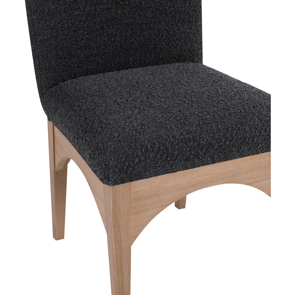 Waldorf Black Boucle Fabric Dining Chair