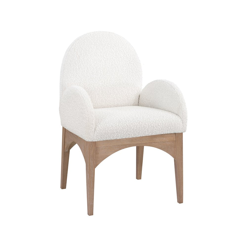 Waldorf Cream Boucle Fabric Dining Chair