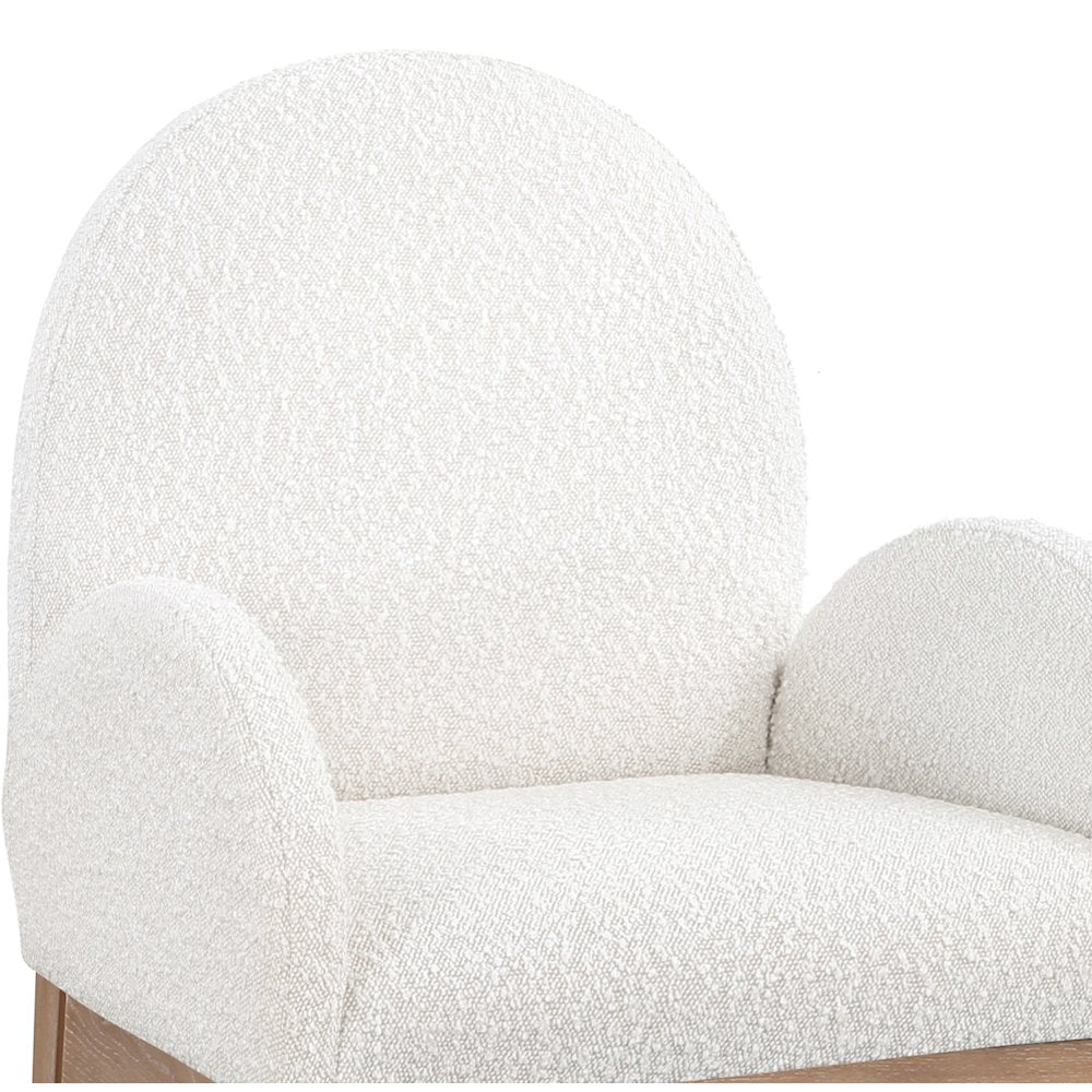 Waldorf Cream Boucle Fabric Dining Chair