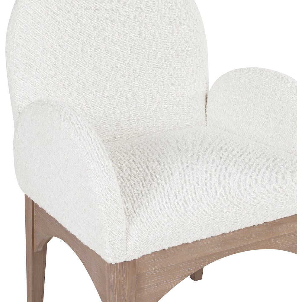 Waldorf Cream Boucle Fabric Dining Chair