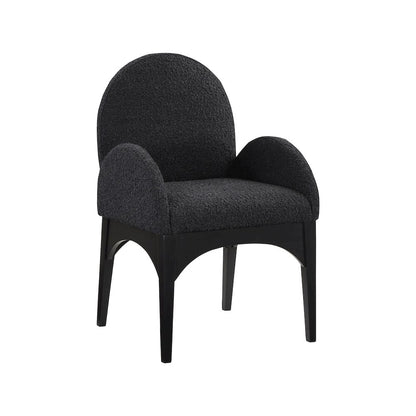 Waldorf Black Boucle Fabric Dining Chair