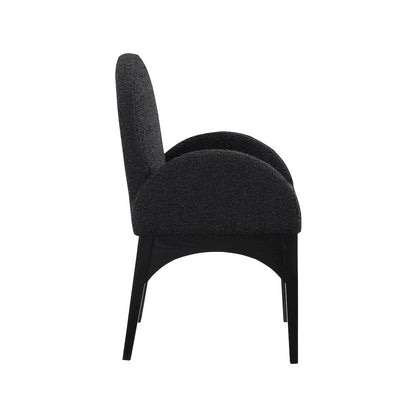 Waldorf Black Boucle Fabric Dining Chair