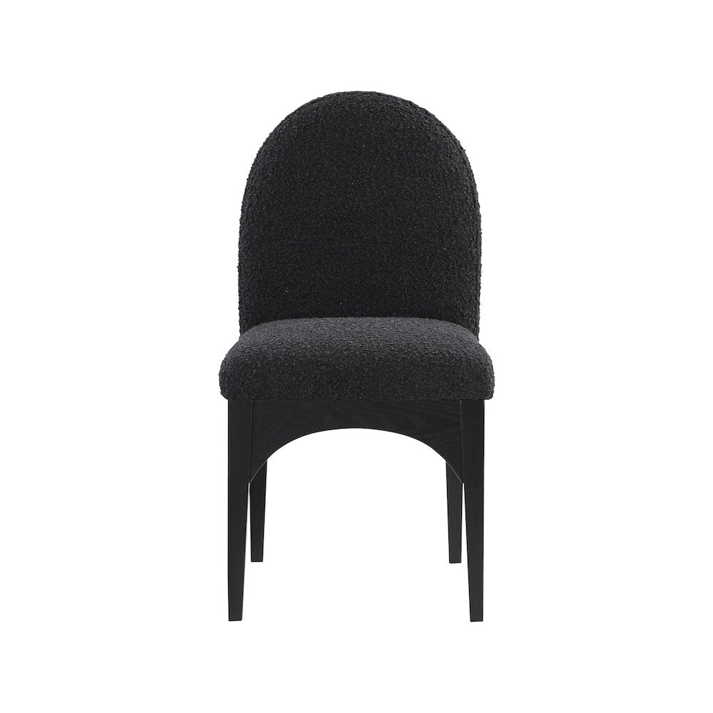 Waldorf Black Boucle Fabric Dining Chair