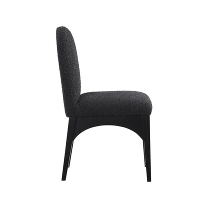 Waldorf Black Boucle Fabric Dining Chair