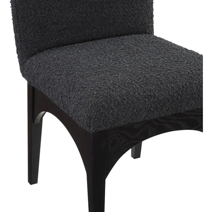 Waldorf Black Boucle Fabric Dining Chair