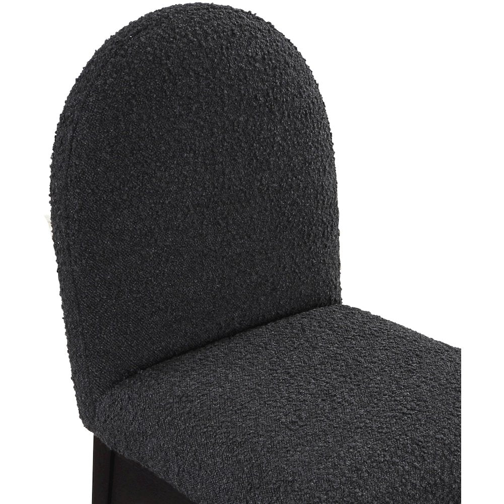 Waldorf Black Boucle Fabric Dining Chair