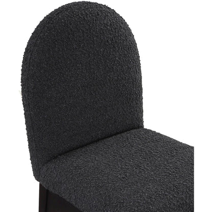 Waldorf Black Boucle Fabric Dining Chair