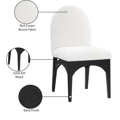 Waldorf Cream Boucle Fabric Dining Chair