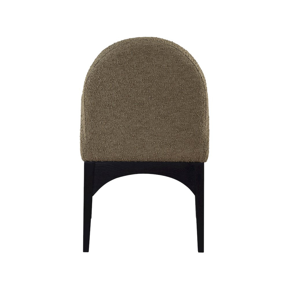 Waldorf Olive Boucle Fabric Dining Chair
