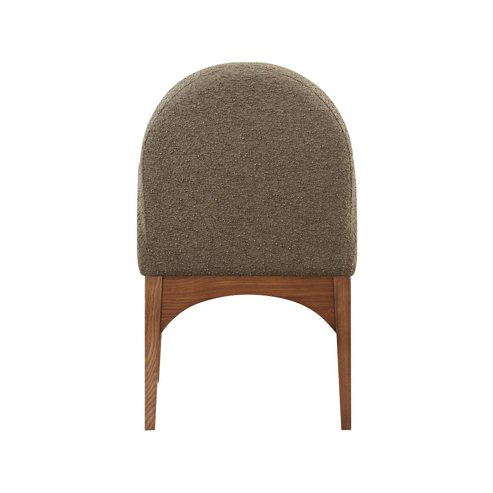 Waldorf Olive Boucle Fabric Dining Chair