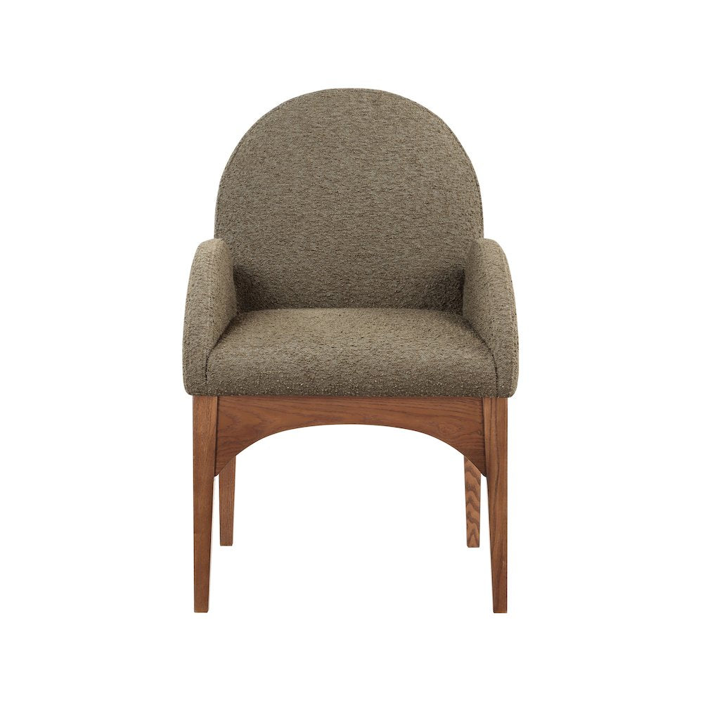 Waldorf Olive Boucle Fabric Dining Chair